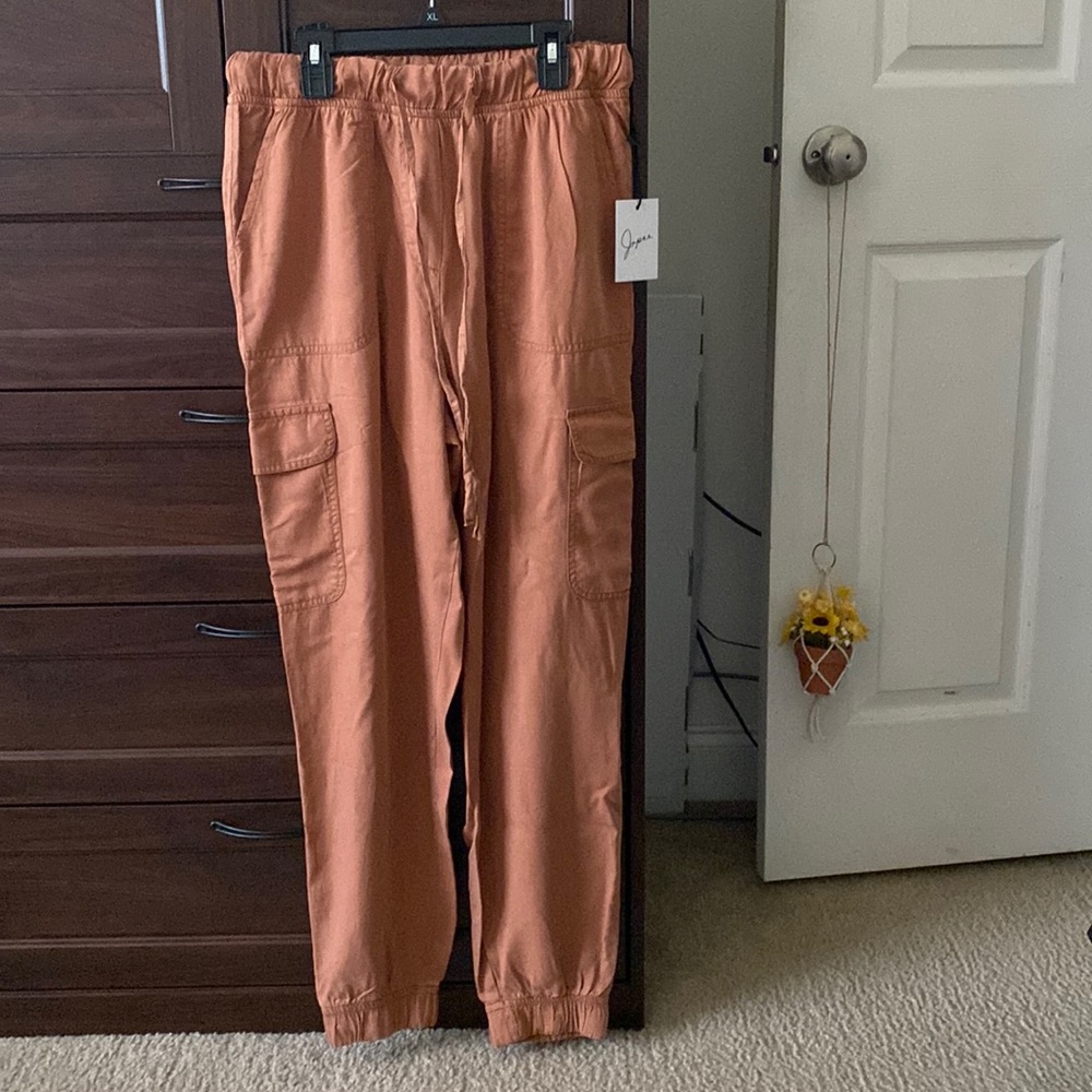 Boho rust colored jogger pants